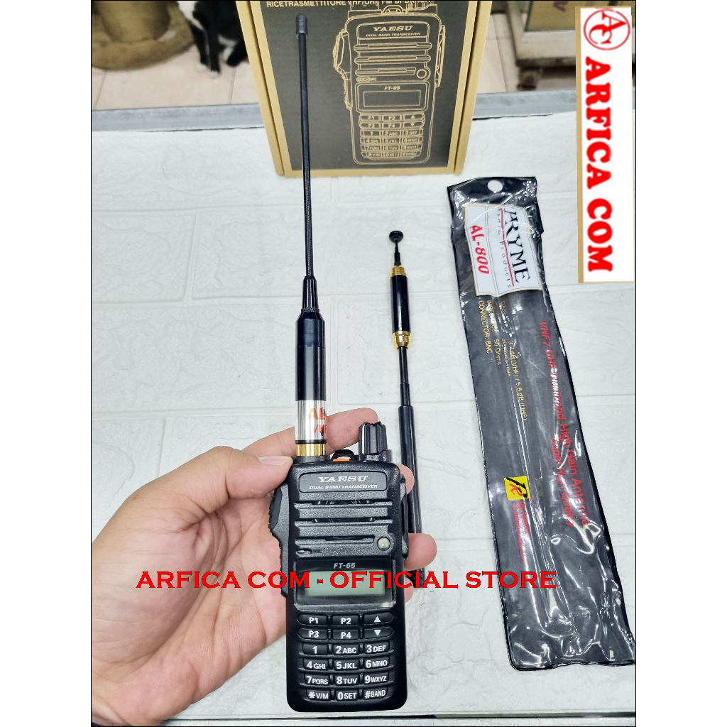 ANTENA HT YAESU FT 4X FT 65 SMA FEMALE AL 800 YAESU FT 65 DUALBAND