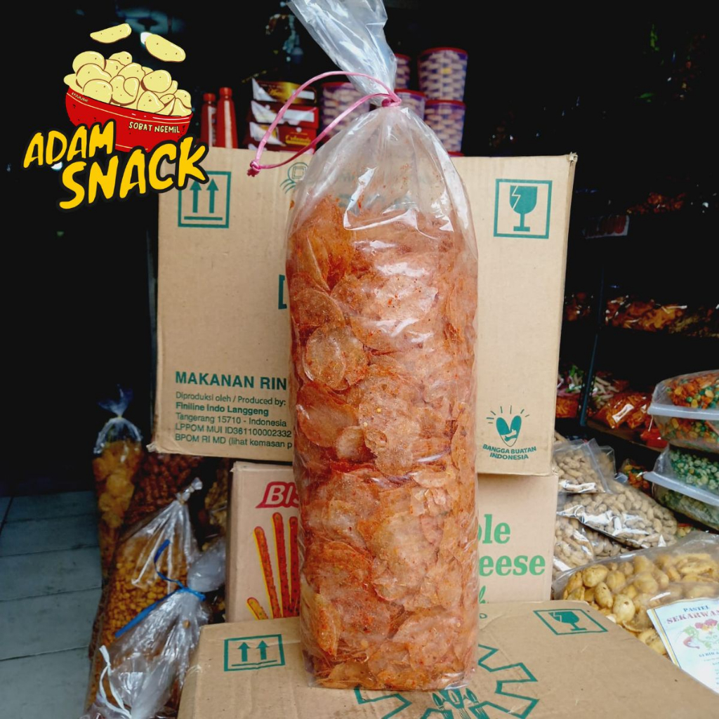 

KERIPIK KACA BAL 1 KG CRISPY DAUN JERUK cod dan instant 2 jam