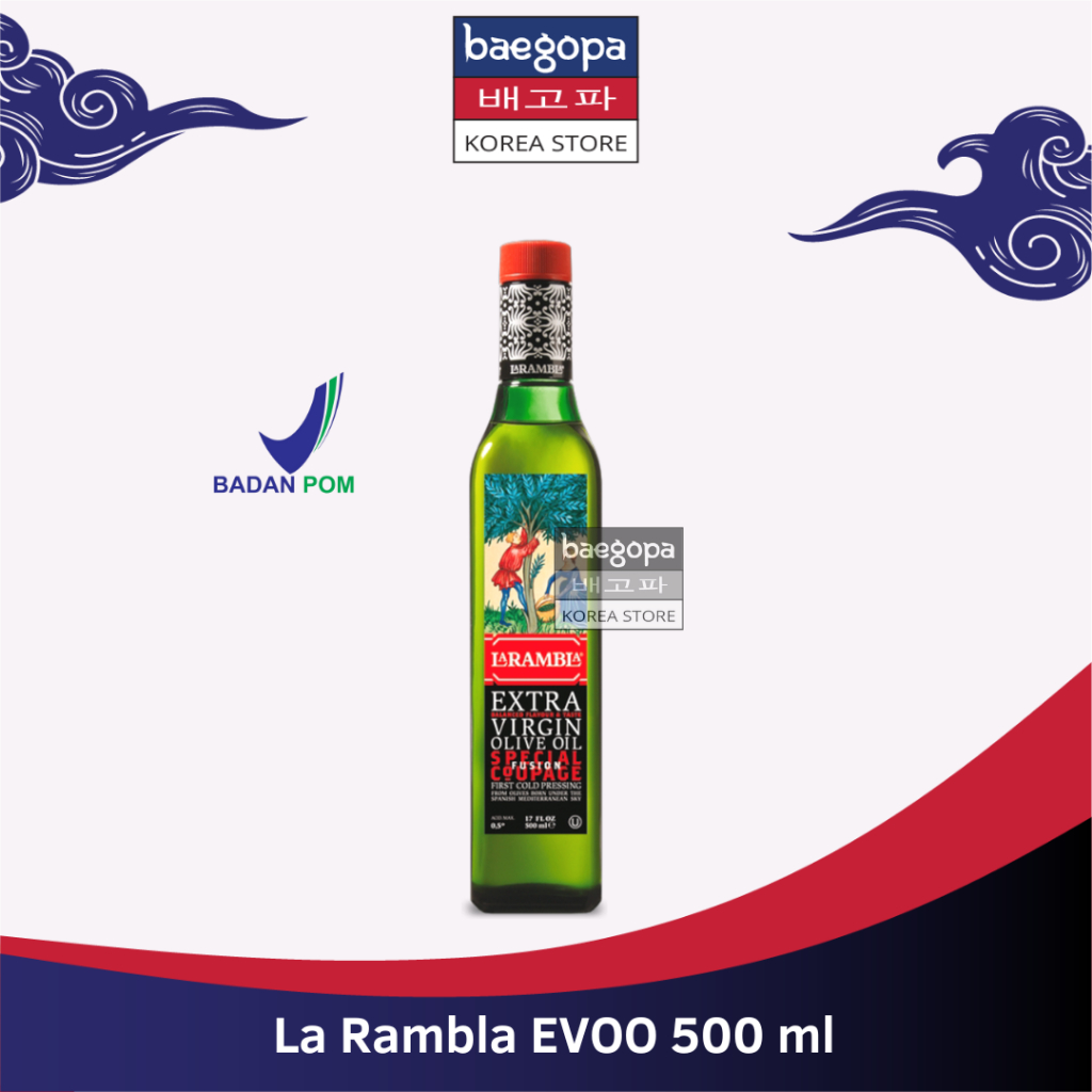 

LA RAMBLA Extra Virgin Olive Oil Minyak Zaitun 500 ml Halal │ EVOO Import Spanyol...||