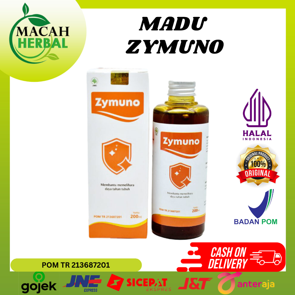 

ZYMUNO MADU HERBASL IMUNOTERAPI ORIGINAL ATASI KANKER, BENJOLAN LEHER, BANTU PROMIL