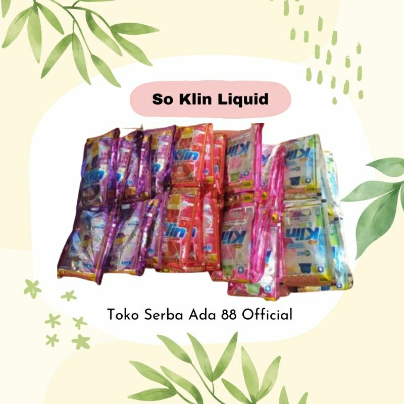 So Klin Liquid Sachet Renceng, So Klin Liquid Renceng 500.