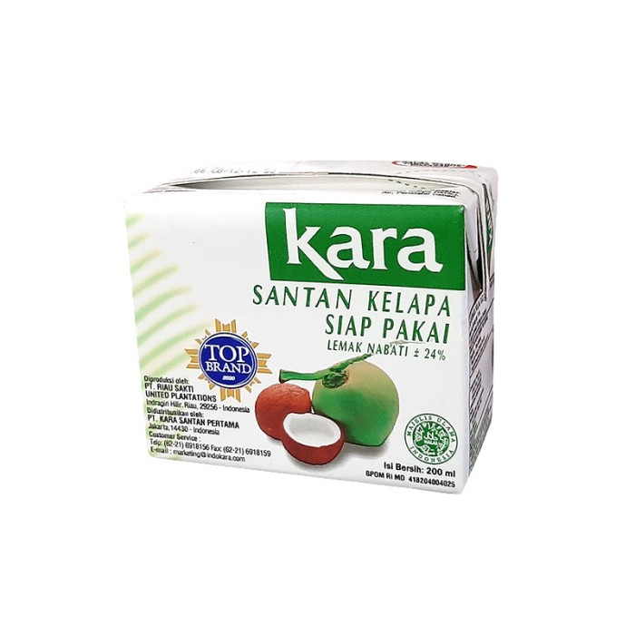 

Kara Santan Kelapa Siap Pakai 200 Ml-Santan cair