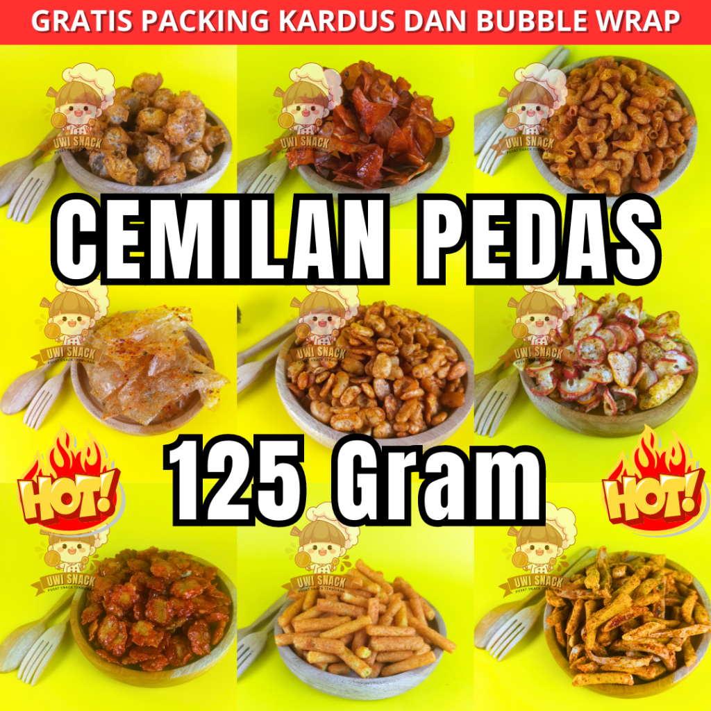 

SNACK KILOAN PEDAS 125 GRAM makanan ringan jajanan cemilan camilan murah