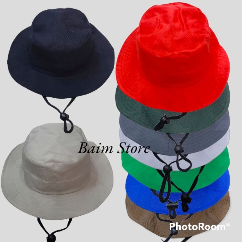 Topi rimba anak/topi gunung anak/topi outbond anak/topi bucket hat anak