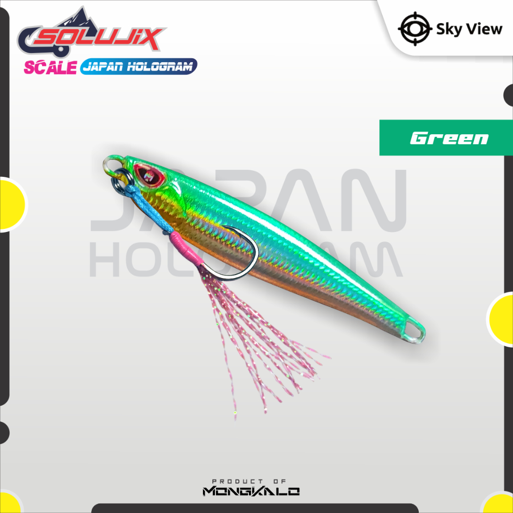 Mongkalo Solujix Sisik-Kecil noGID noMotif Candy 30 Hijau