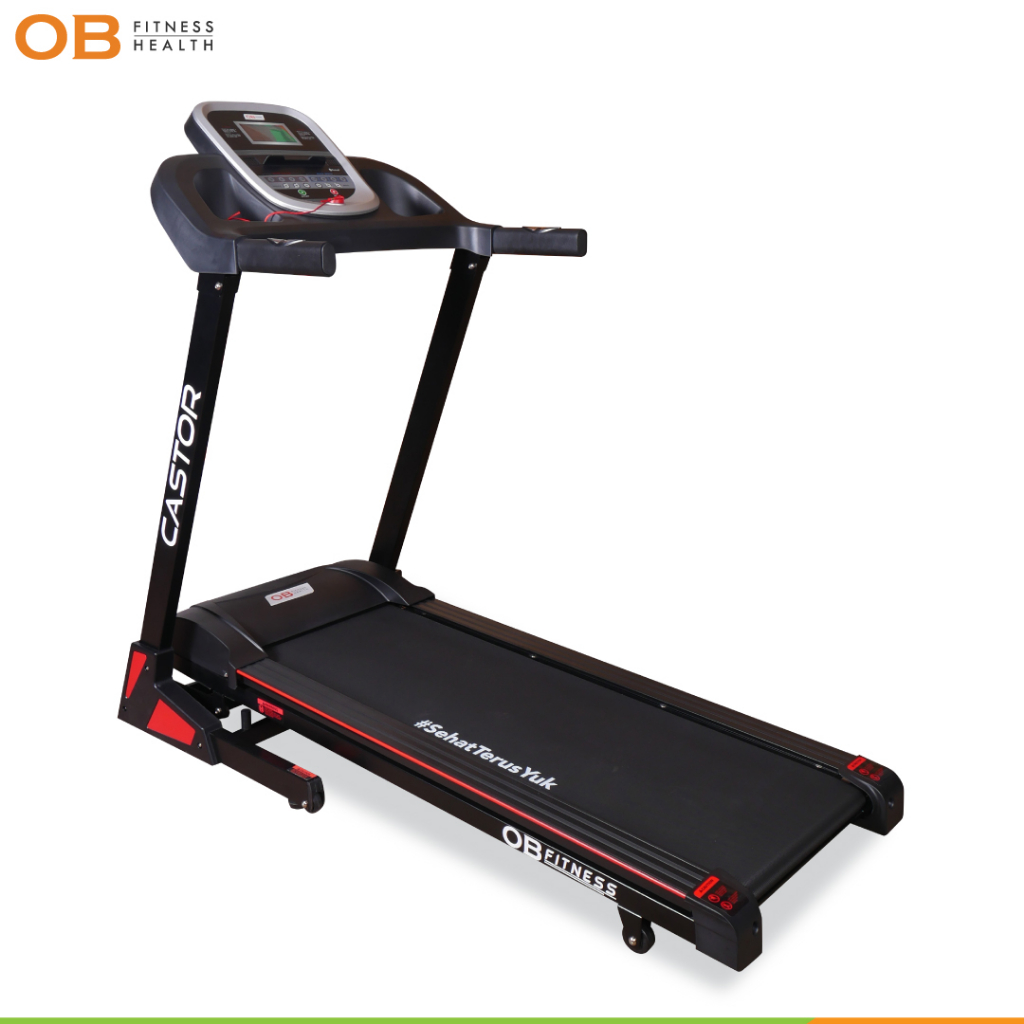 Treadmill CASTOR OB Fit OB-1058 AUTO INCLINE New Edition Free Ongkir Jabodetabek