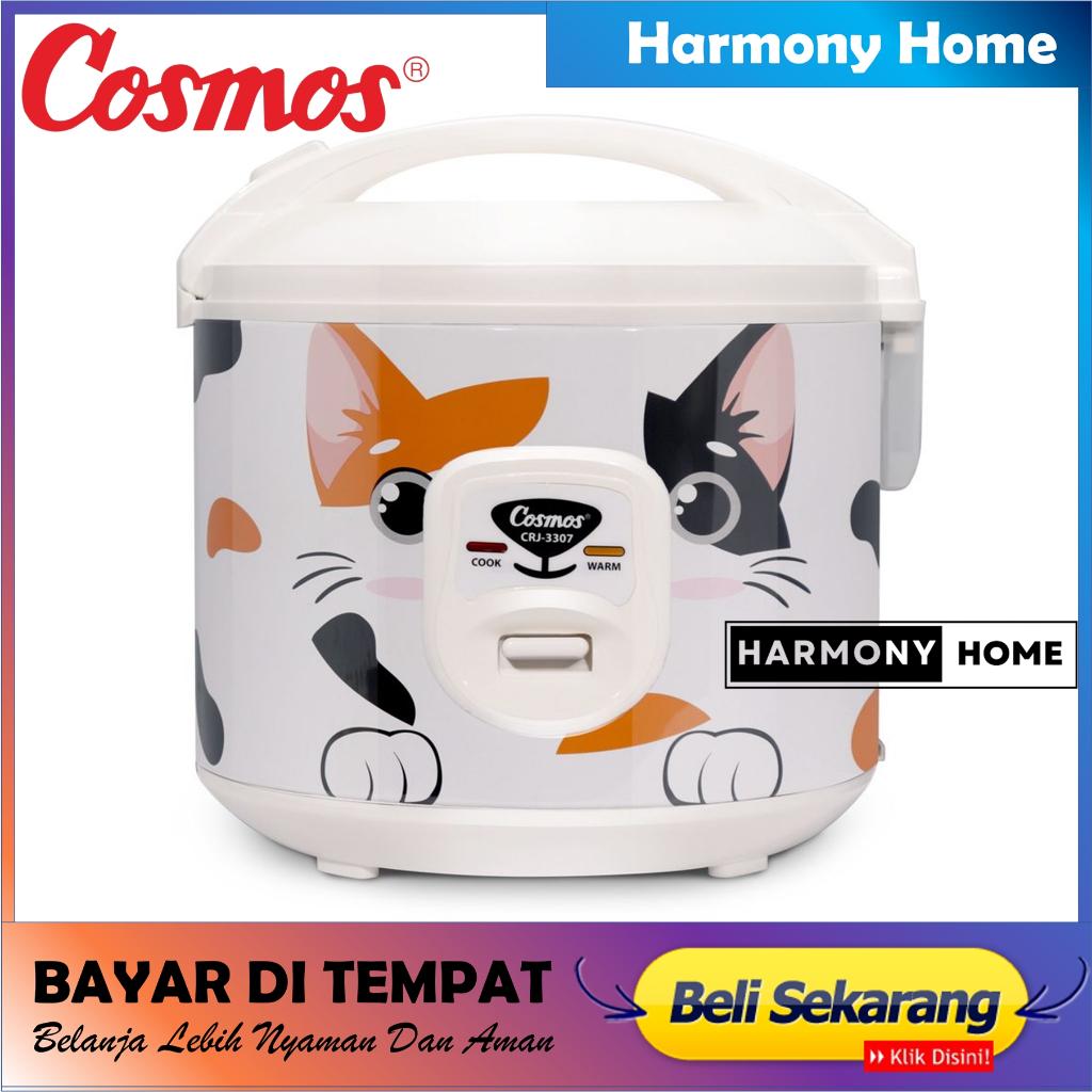 Cosmos CRJ-3307 Fabelia Series Rice Cooker 3in1 Magic Com (1.8 Liter) CRJ 3307 / CRJ3307