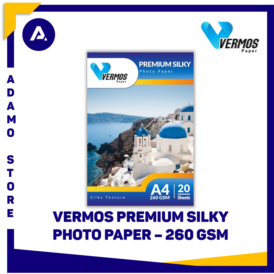 

Kertas Foto Vermos Premium Silky Photo Paper A4 260 gsm