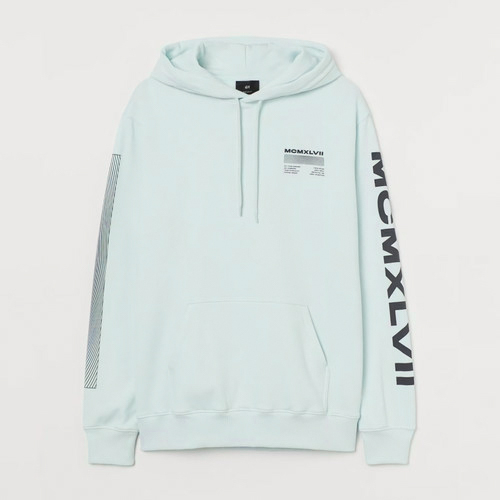 Hoodie Jaket MCMXLVII Mint Dewasa Couple Pria Wanita Desain Oversize Dari H&M +  Free Paper Bag