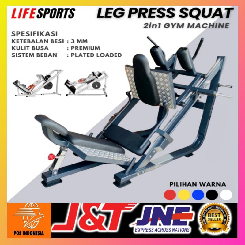 leg press squat(original)leg press machine-squat kaki-gym-fitnes-alat fitnes