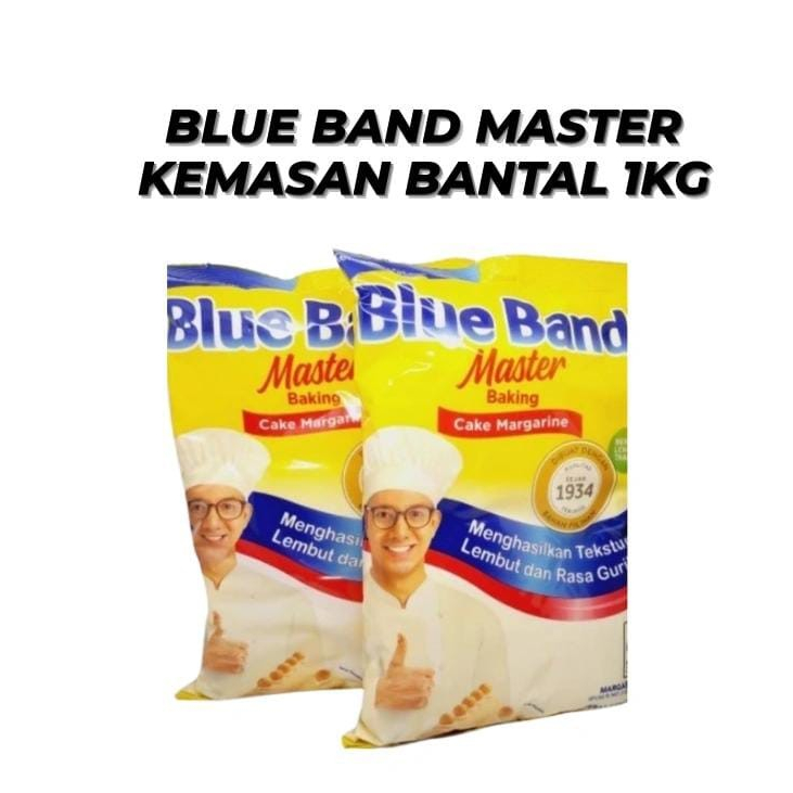 

BLUE BAND MASTER MARGARINE KEMASAN BANTAL UK 1KG, COCOK KUE/CAKE DLL