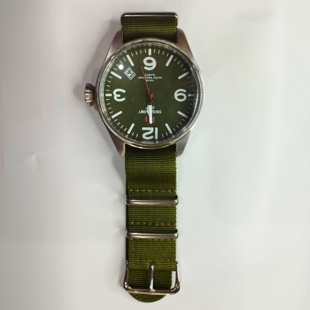 Jam Tangan Swiss Army Pria All Green Original