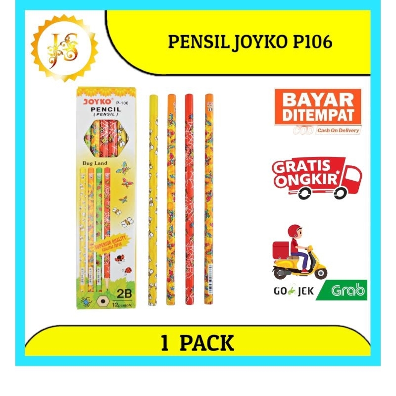 

PENSIL 2B JOYKO P101 P106 P114 ISI 12 BATANG