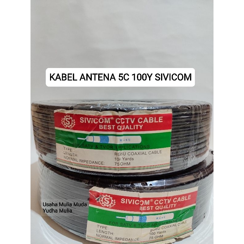 KABEL ANTENA 5C 100Y SIVICOM | KABEL ANTENA PER METER | KABEL ANTENA ECER