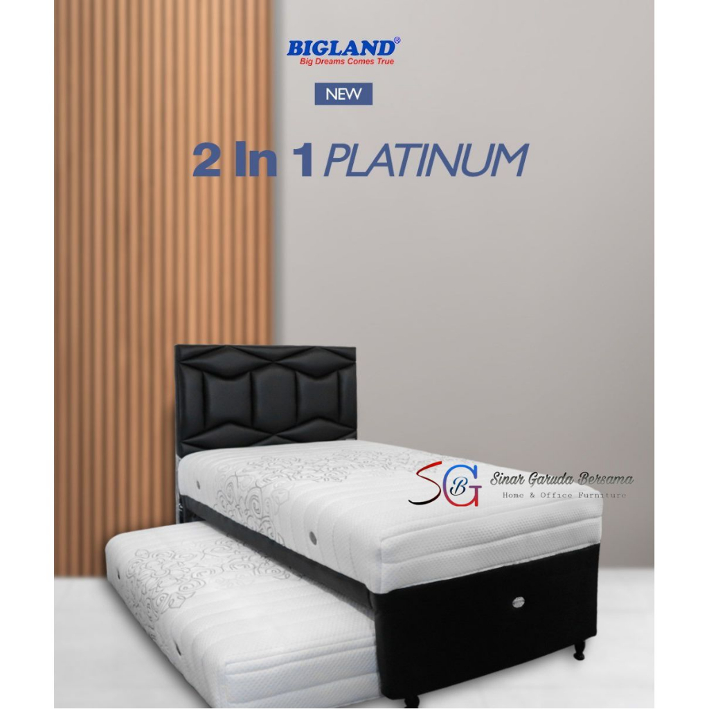 2IN1 BIGLAND PLATINUM / KASUR SORONG UKURAN 120 PREMIUM KASUR DORONG 2IN1