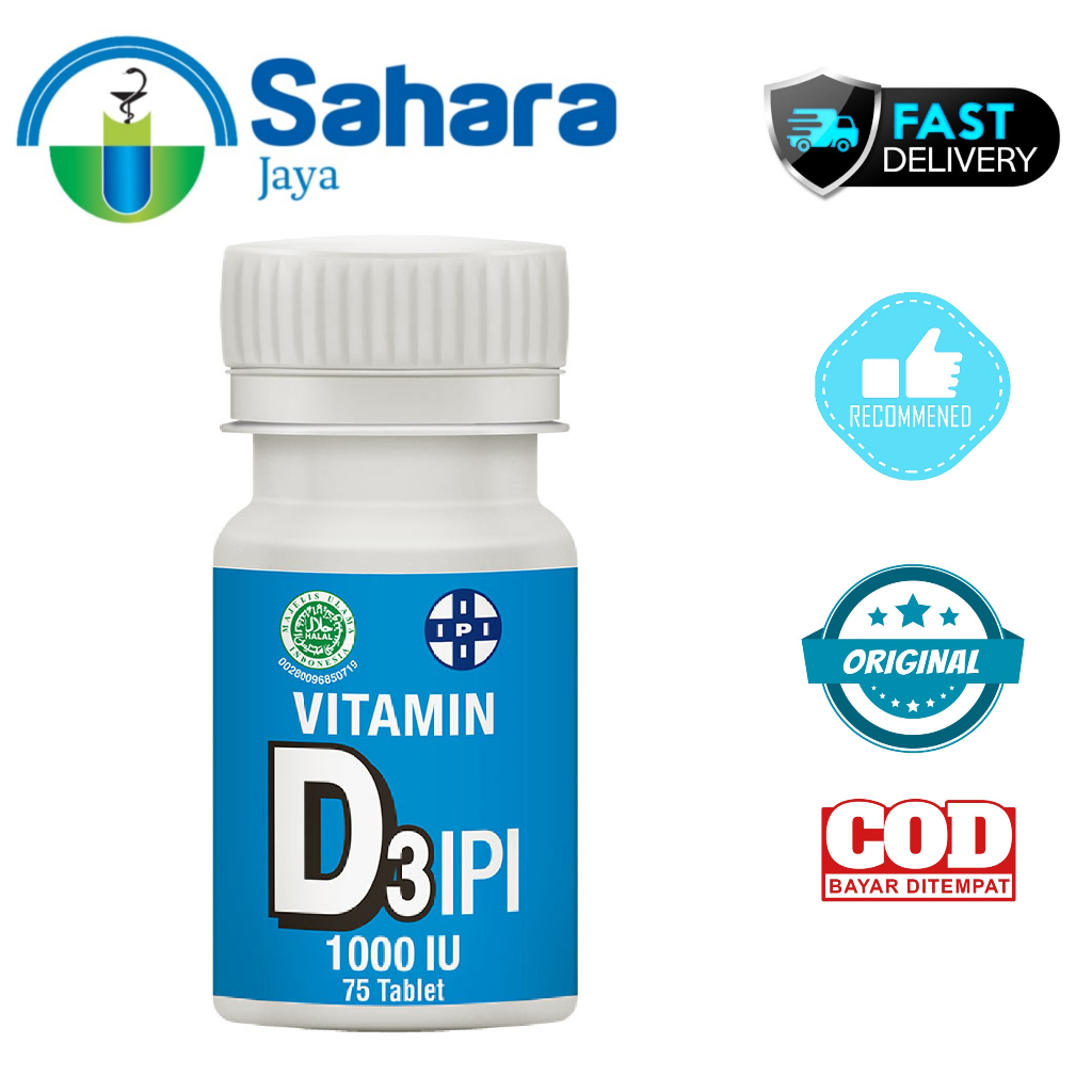 [SJ] Vitamin D3 1000 IU IPI 70 Tablet / VITAMIN D3 IPI