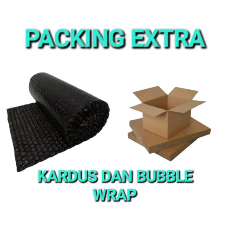 

PACKING TAMBAHAN EXTRA PENGAMAN PELINDUNG PAKET / PAKING BUBBLE WRAP / PAKING KARDUS