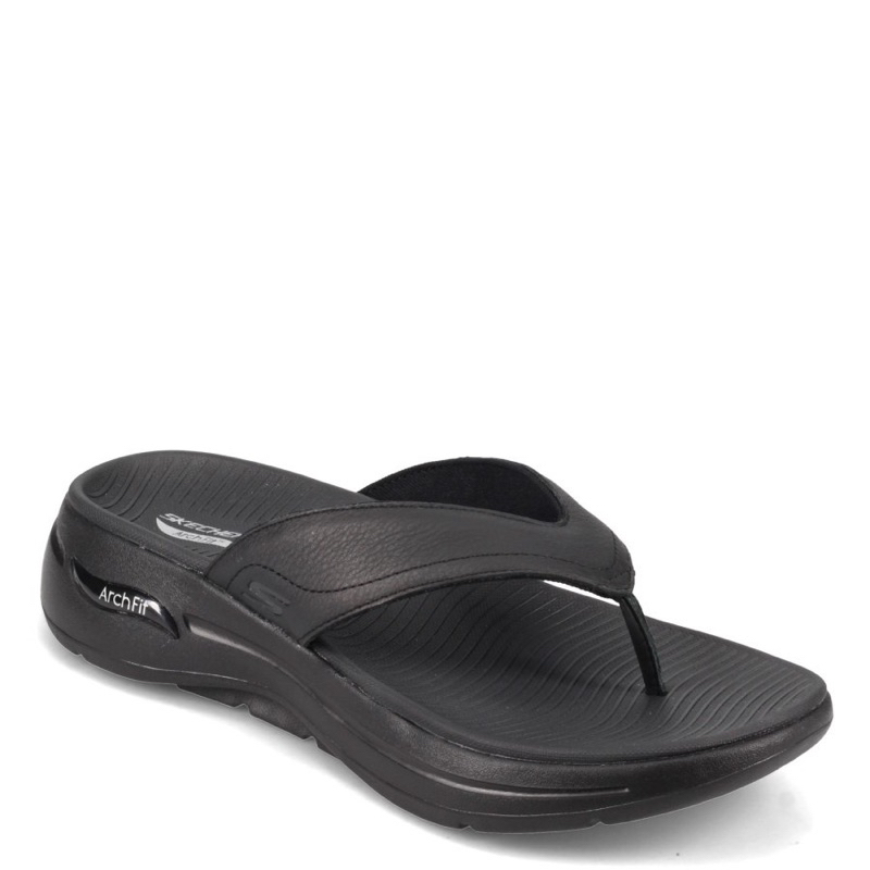 SANDAL SKECHERS GO WALK ARCH FIT BLACK size 41(26cm) - (229022/BBK)