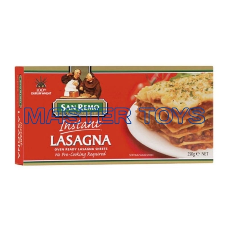 

San Remo Pasta Lasagna Sheets 250g Instant Lasagna Oven Ready Kulit Lasagna