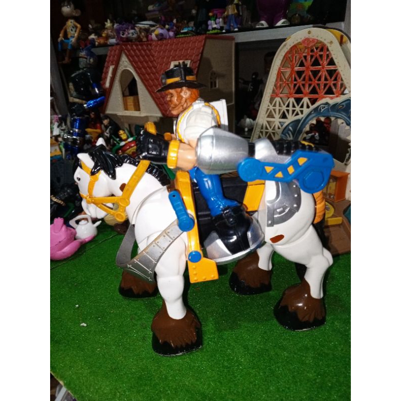 figur coboy dan kudanya preloved mattel