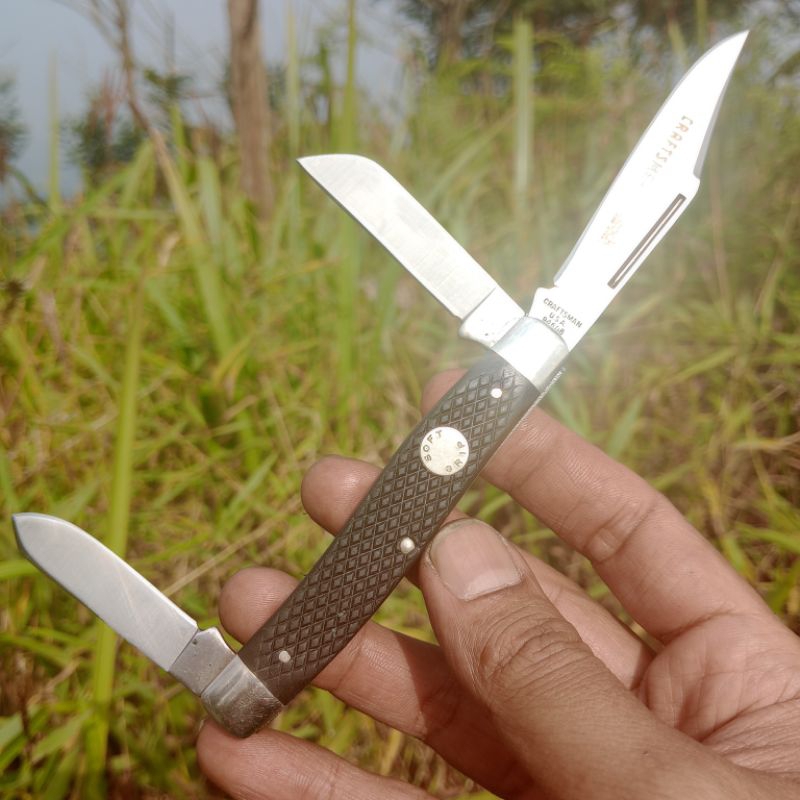 CRAFTSMAN GUNSTOCK 94608 Soft Grip USA shield by Camillus pisau lipat Lawasan Hunting outdoor