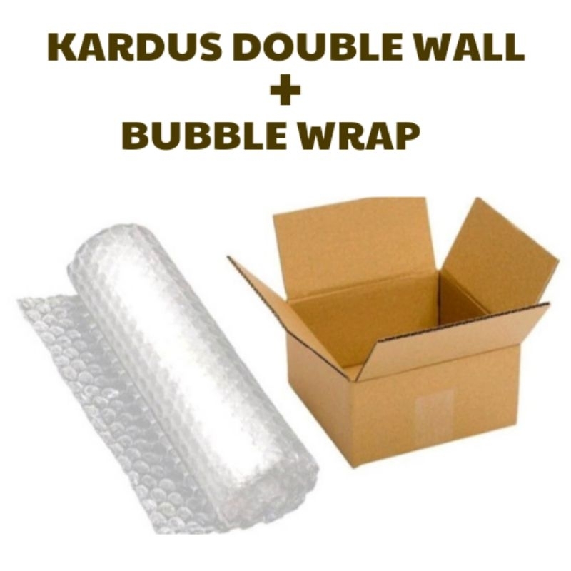 

Dus packing (kardus double wall + bubble wrap)