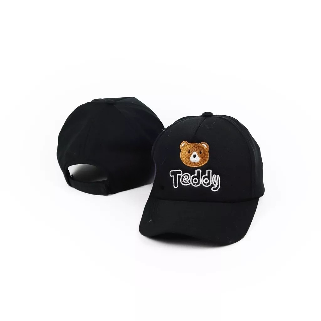 Topi Baseball Anak Bordir Teddy / Topi Anak Laki laki Perempuan 1 - 12 Tahun / Topi Anak Lucu