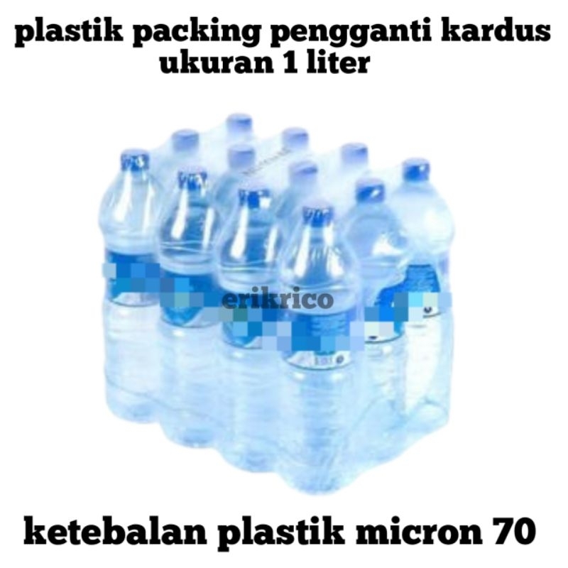 plastik packing kemasan botol 1 liter micron 70