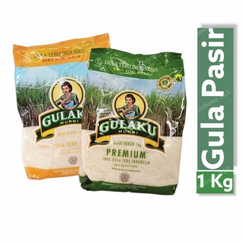 

GULAKU gula pasir premium 1kg/gulamurah/gula tebu premium