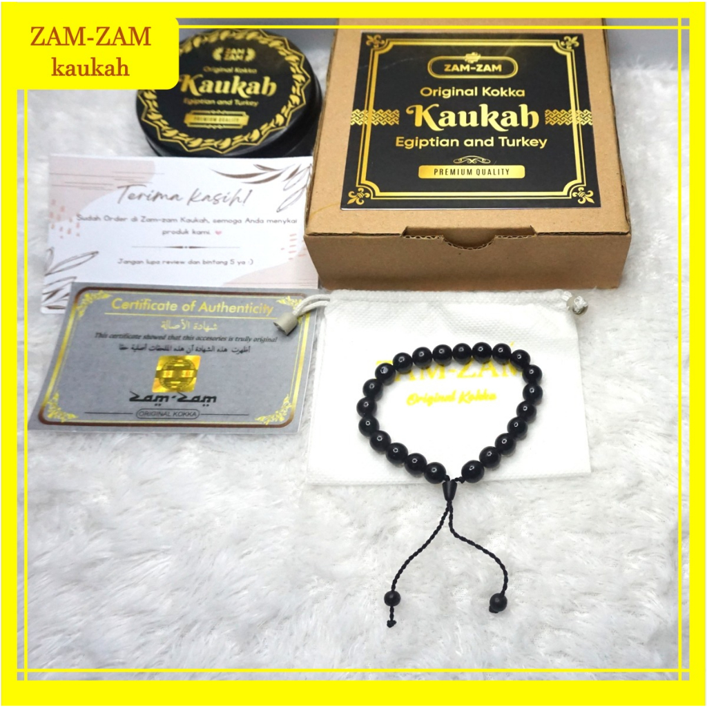 Gelang Kokka Bulat Besar Hitam Asli Bergaransi