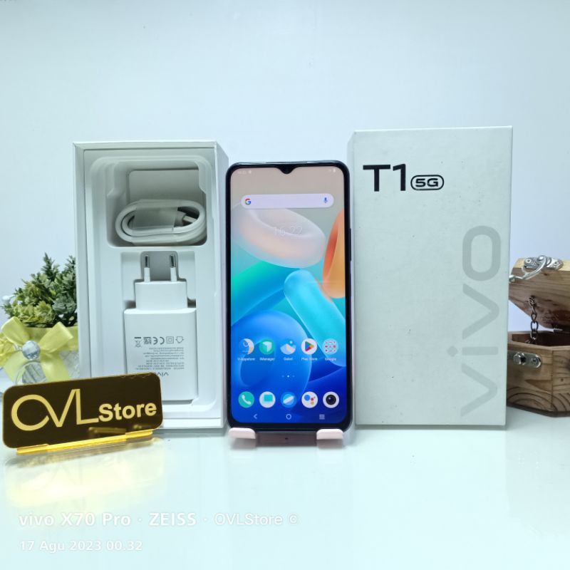 HP SECOND VIVO T1 5G 8/256 GB PONSEL BEKAS RAM 8 ROM INTERNAL 256GB