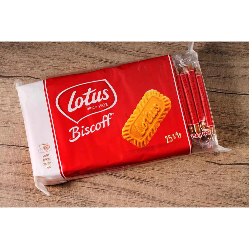 

wiw LOTUS BISCOFF 156GR BISCUIT CARAMELIZED, LOTUS BISKUIT KARAMEL 156 GRAM ISI 25 PCS