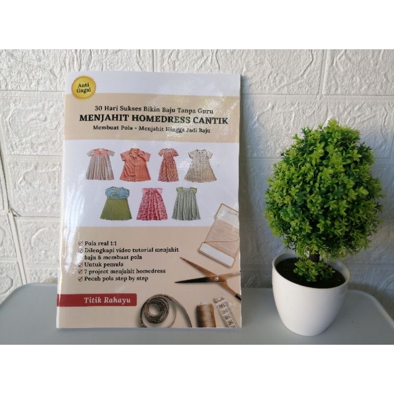 BUKU MENJAHIT HOMEDRESS CANTIK (PLUS POLA BADAN BESAR) | BUKU MENJAHIT UNTUK PEMULA | BUKU POLA