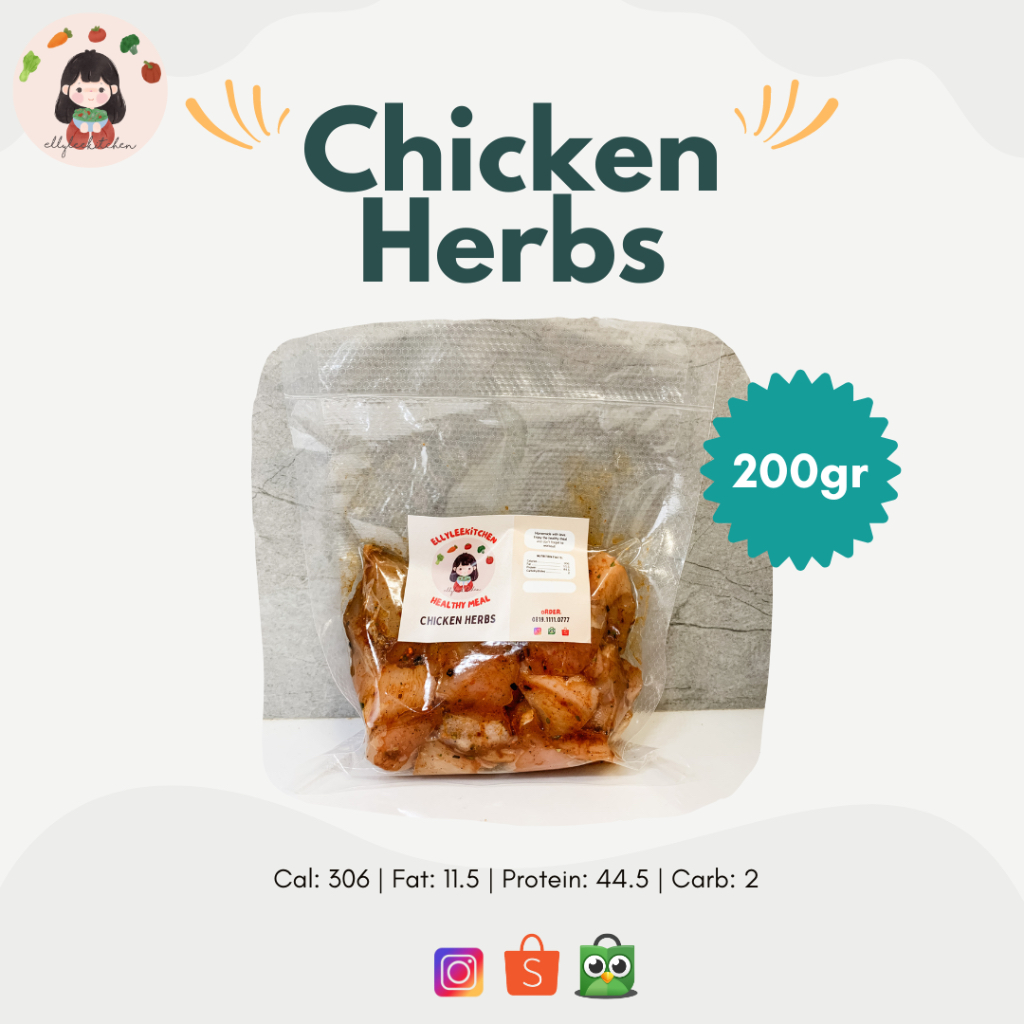 

Healthy Meal Prep Dada Ayam Chicken Herbs 200gr Makanan Sehat