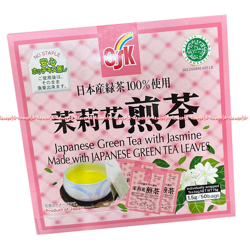 

Osk Japanese Green Tea With Jasmine Isi 50bag Teh Macha Teh Hijau Celup