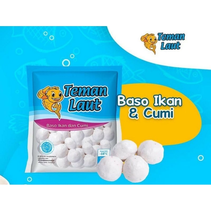 

Teman laut baso ikan&cumi / bakso ikan cumi / squid ball