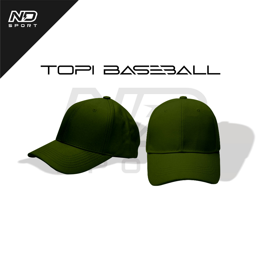 TOPI Polos Pria Wanita topi baseball Cowok Premium Distro HIJAU ARMY