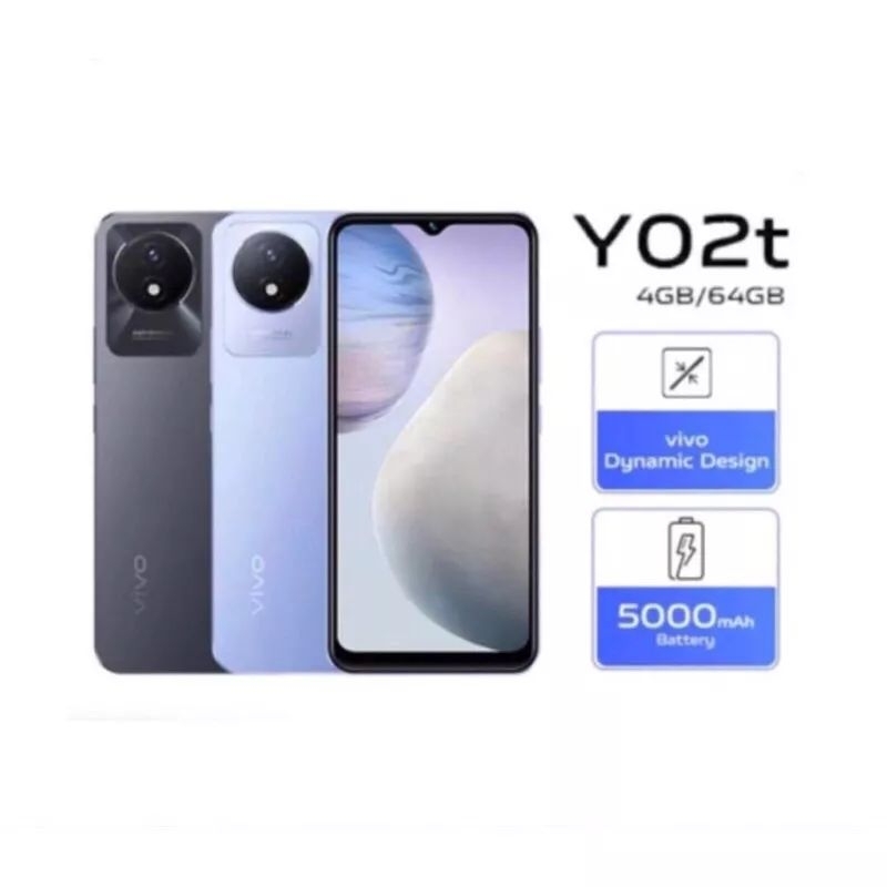 Vivo Y02t Ram 4/64gb [NEW] 100% Original segel dosbuk garansi resmi Vivo 12 bulan .