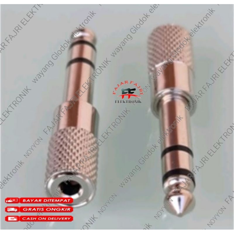 JACK AKAI STEREO COVER MINI SAMBUNGAN JEK MIC 6.5 mm CONVERTER