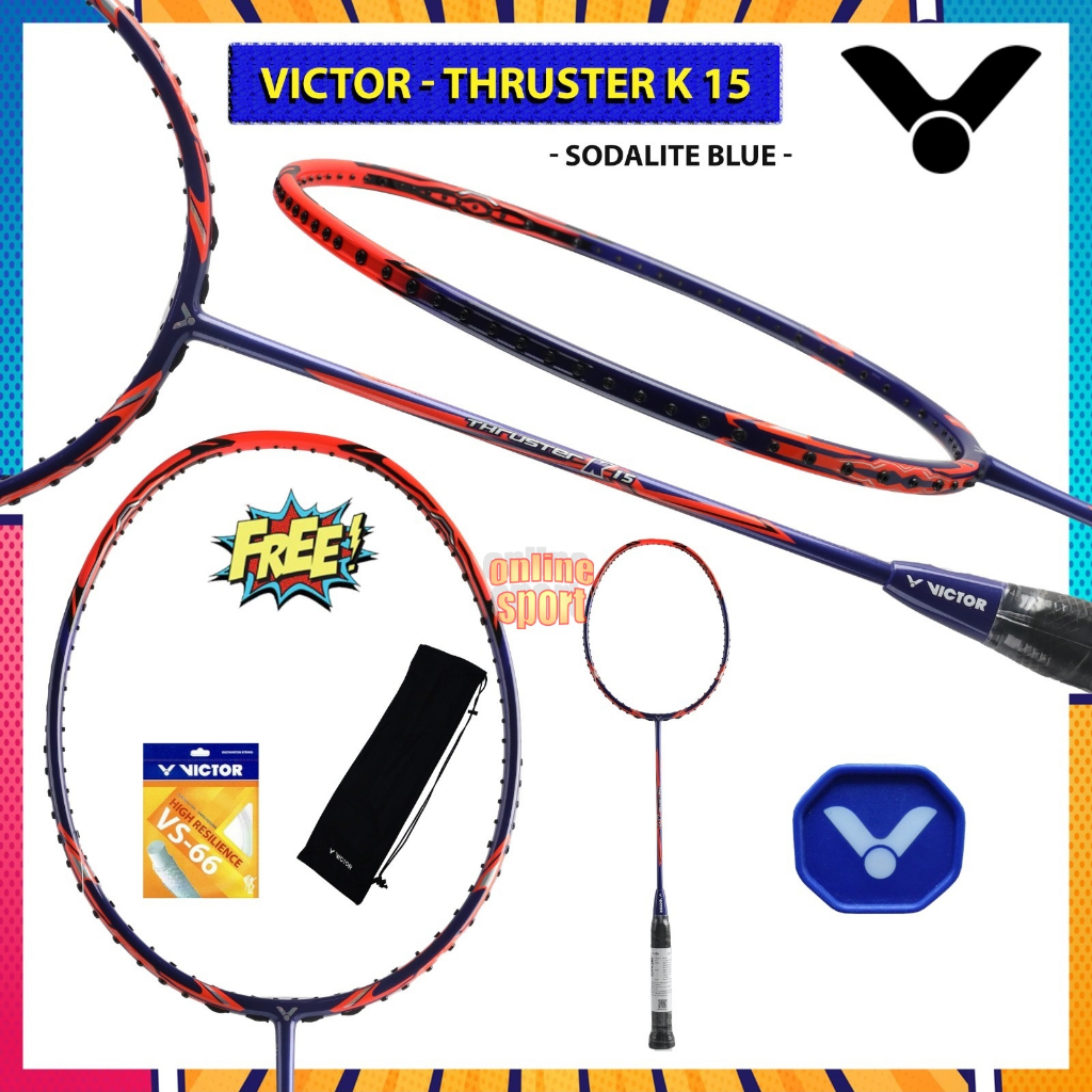 VICTOR Thruster K 15 / TK 15 Raket Badminton - Original