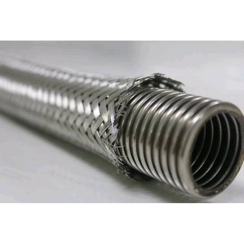 Selang Flexible Stainless 6 inch / Selang knalpot / Selang rajut stainless steel 304