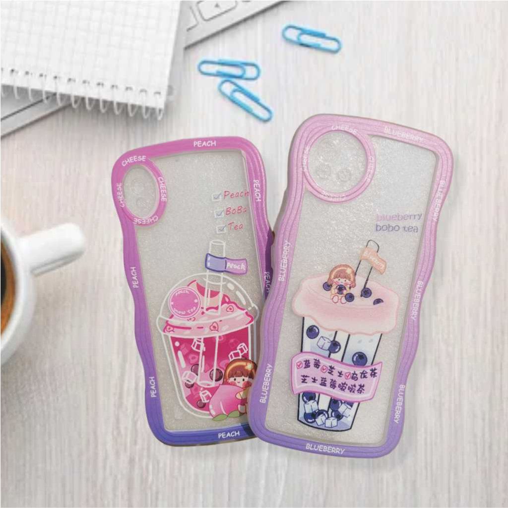 [GL1] Case Vivo Y35 Y71 Y91 Y93 Y95 Y91C Y1S Y51 Y53S Y51L V5 V15 Softcase Gelombang Premium Boba