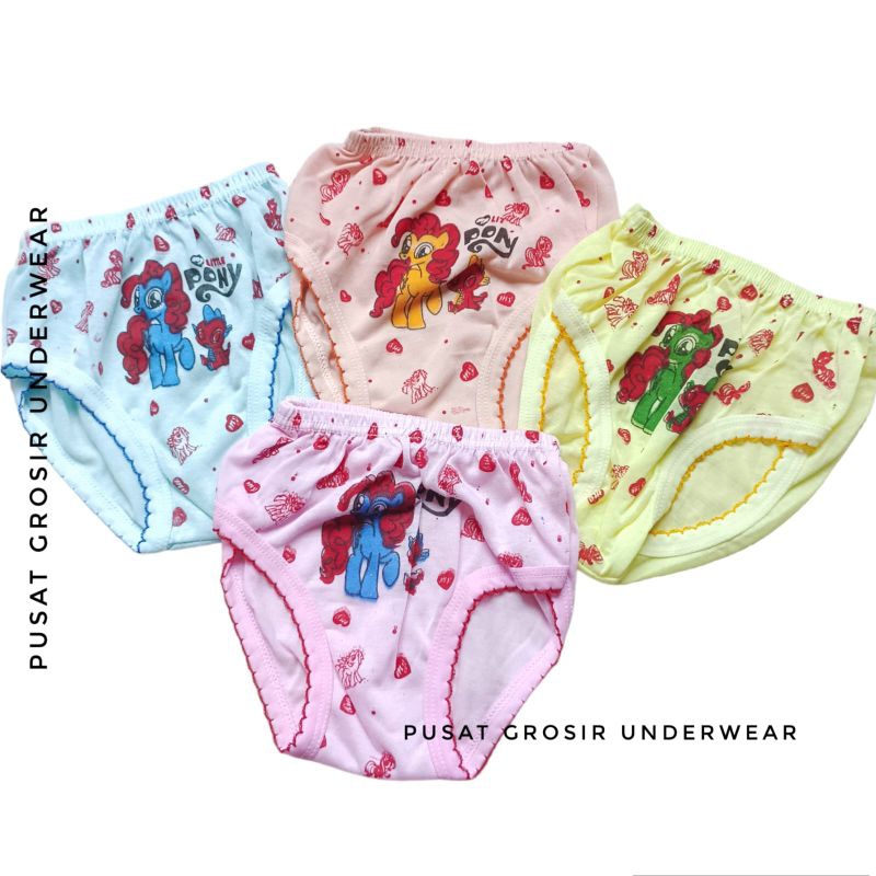 12 PCS CELANA DALAM ANAK PEREMPUAN L.PONY OB