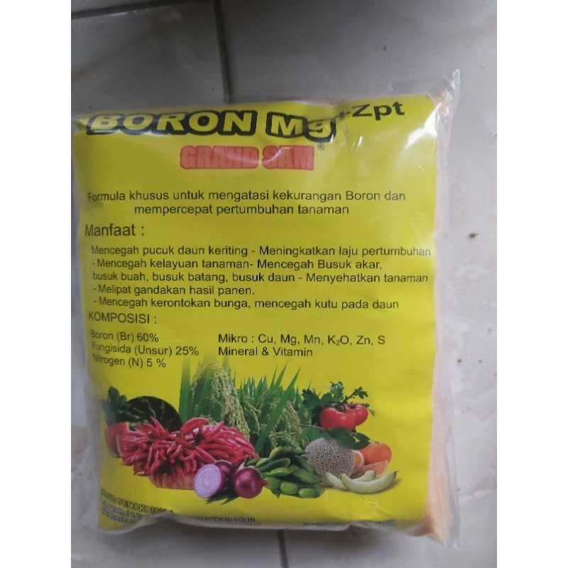 PUPUK BORON Mg + ZPT /GRAND SAM / original kemasan parbik