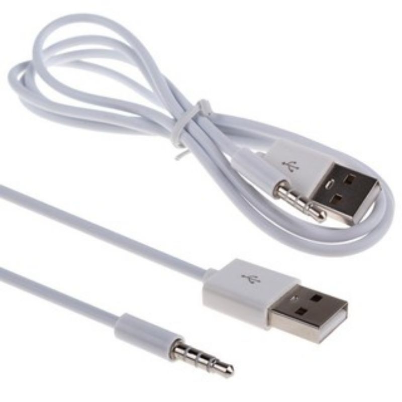 KABEL DATA to IPOD SHUFFLE GEN 4 5 6 7 CABLE CHARGER USB to JACK AUX 3.5mm for Ipod Shufflle Apple