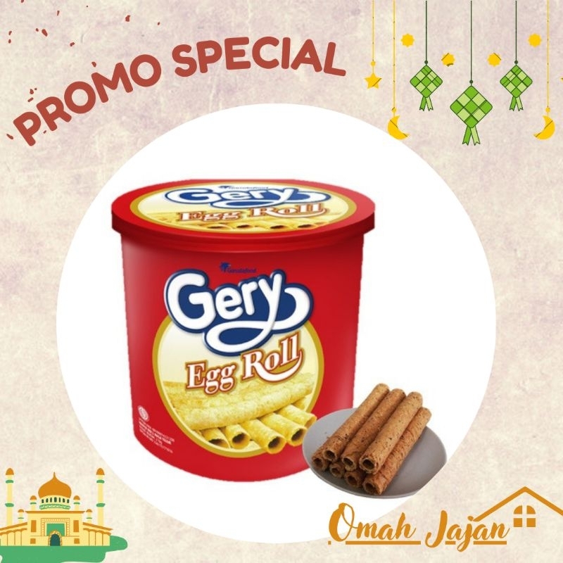 

Gery Egg Roll 210 gram kaleng timba kue semprong Gery Egg Roll