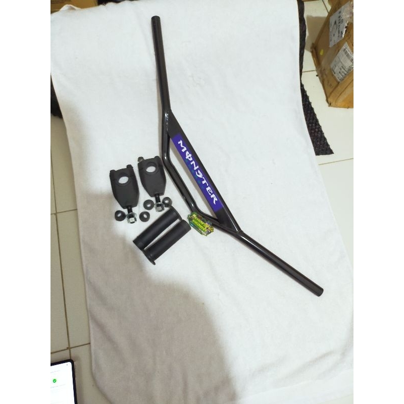 paket stang trail monster klx 150 klx 250 crf 150 crf 250 cb 150R wr155 stang trail hitam klx crf cb