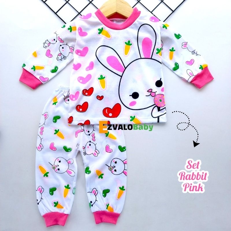 BAJU BAYI KANCING DI PUNDAK PIAYAMA BAYI PEREMPUAN 0-12 BULAN