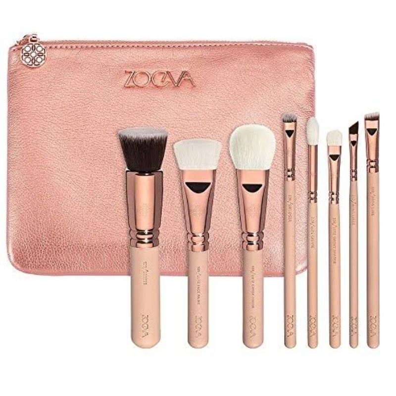 Makeup brush zoova pouch set 8in1