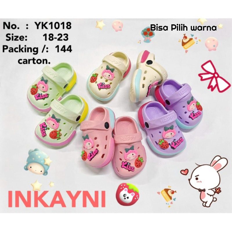 Sandal baim anak cewek baby Tk motif carton lucu